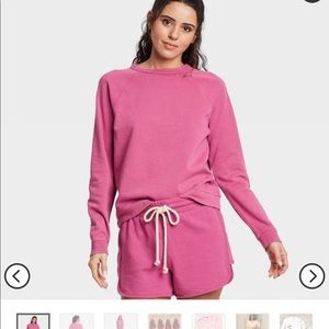 Universal Thread Pink Crew Neck Sweatshirt